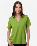 Core 365 CE106W Women's Resolve CVC Performance Pique Polo - Acid Green - model front