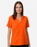 Core 365 CE106W Women's Resolve CVC Performance Pique Polo - Campus Orange - model front