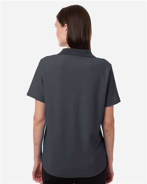 Core 365 CE106W Women's Resolve CVC Performance Pique Polo - Carbon - model back