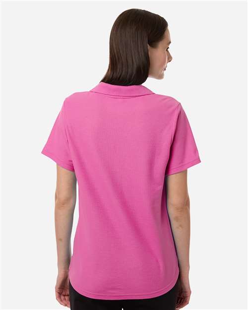 Core 365 CE106W Women's Resolve CVC Performance Pique Polo - Charity Pink - model back
