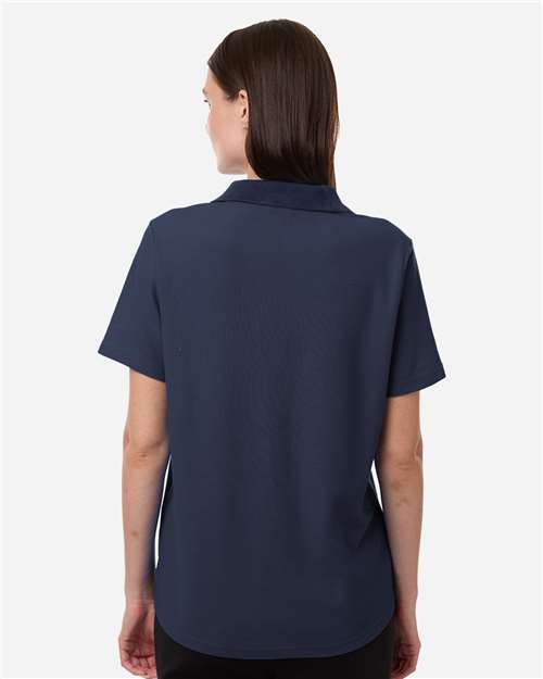 Core 365 CE106W Women's Resolve CVC Performance Pique Polo - Classic Navy - model back