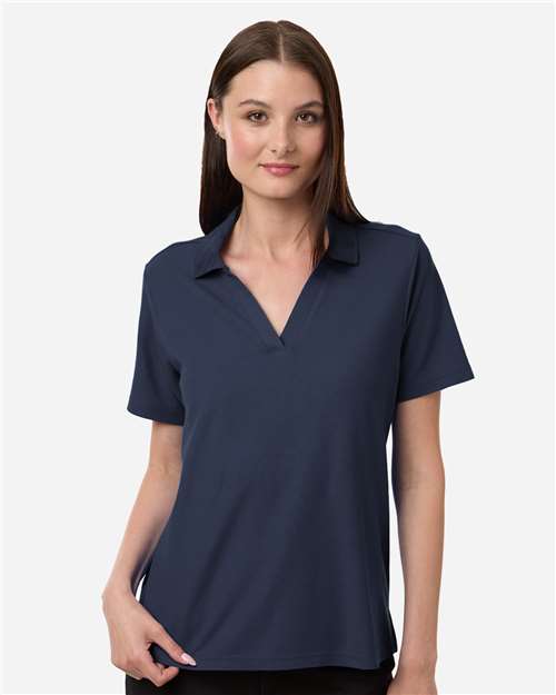 Core 365 CE106W Women's Resolve CVC Performance Pique Polo - Classic Navy - model front