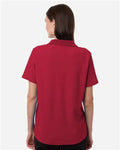 Core 365 CE106W Women's Resolve CVC Performance Pique Polo - Classic Red - model back