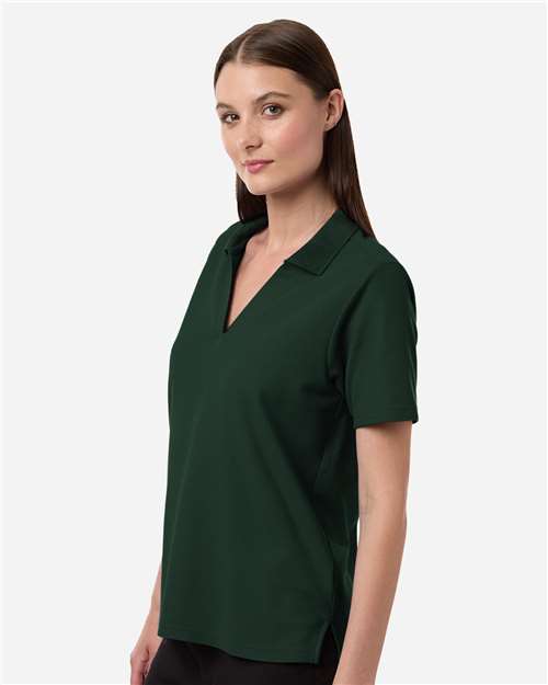 Core 365 CE106W Women's Resolve CVC Performance Pique Polo - Forest - model side