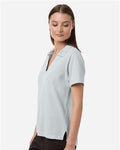 Core 365 CE106W Women's Resolve CVC Performance Pique Polo - Platinum - model side