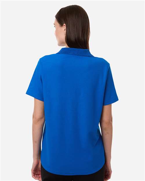 Core 365 CE106W Women's Resolve CVC Performance Pique Polo - True Royal - model back