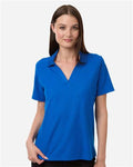Core 365 CE106W Women's Resolve CVC Performance Pique Polo - True Royal - model front