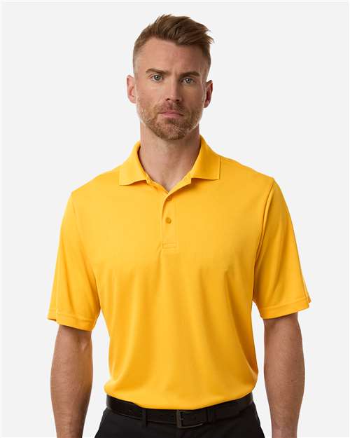 Core 365 CE108 Men's Nova Performance Pique Polo - Campus Gold - model front