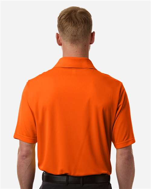 Core 365 CE108 Men's Nova Performance Pique Polo - Campus Orange - model back
