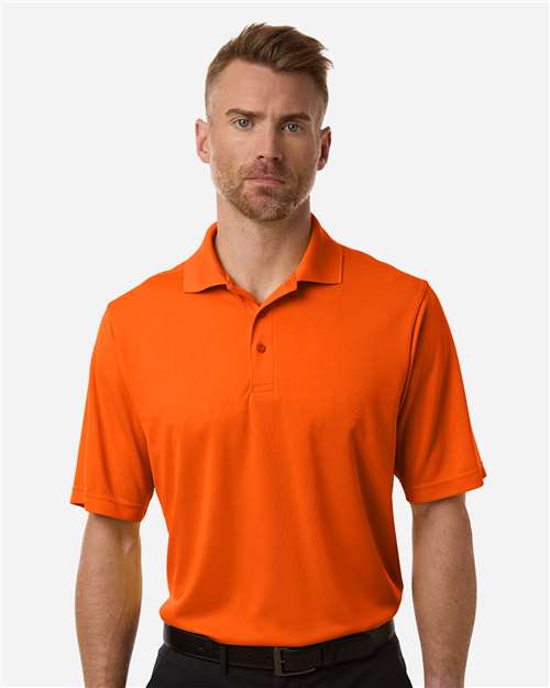 Core 365 CE108 Men's Nova Performance Pique Polo - Campus Orange - model front