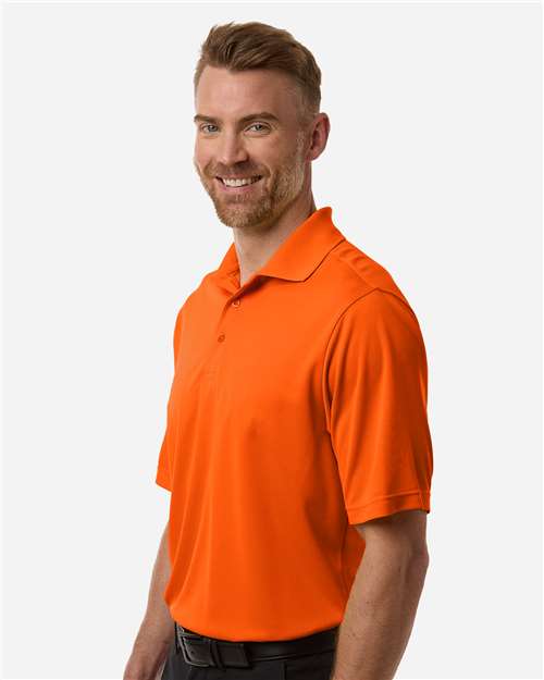 Core 365 CE108 Men's Nova Performance Pique Polo - Campus Orange - model side