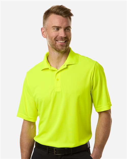 Core 365 CE108 Men's Nova Performance Pique Polo - Safety Yellow - model front