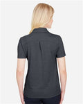 Devon & Jones DG22W Women's CrownLux Performance Address Melange Polo - Black Melange - model back