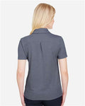 Devon & Jones DG22W Women's CrownLux Performance Address Melange Polo - Navy Melange - model back