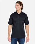 Core 365 CE104 Men's Market Snag Protect Mesh Polo - Black - model front