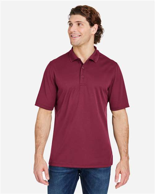 Core 365 CE104 Men's Market Snag Protect Mesh Polo - Burgundy - model front