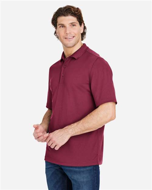 Core 365 CE104 Men's Market Snag Protect Mesh Polo - Burgundy - model side