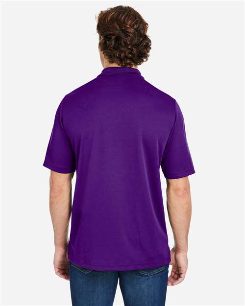 Core 365 CE104 Men's Market Snag Protect Mesh Polo - Campus Purple - model back