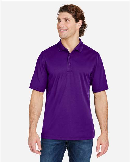 Core 365 CE104 Men's Market Snag Protect Mesh Polo - Campus Purple - model front