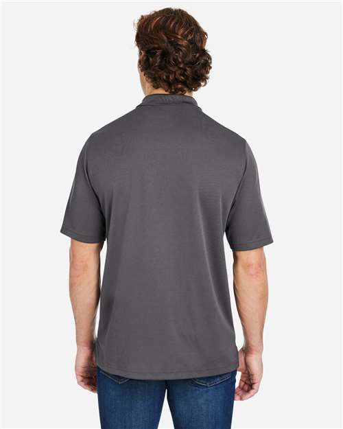 Core 365 CE104 Men's Market Snag Protect Mesh Polo - Carbon - model back