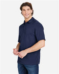 Core 365 CE104 Men's Market Snag Protect Mesh Polo - Classic Navy - model side