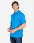 Core 365 CE104 Men's Market Snag Protect Mesh Polo - Electric Blue - model side