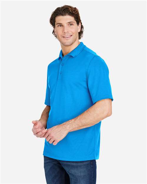 Core 365 CE104 Men's Market Snag Protect Mesh Polo - Electric Blue - model side
