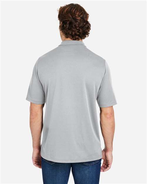 Core 365 CE104 Men's Market Snag Protect Mesh Polo - Platinum - model back
