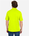 Core 365 CE104 Men's Market Snag Protect Mesh Polo - Safety Yellow - model back