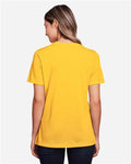 Core 365 CE111W Women's Fusion ChromaSoft Performance T-Shirt - Campus Gold - model back