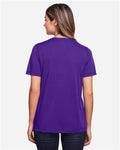 Core 365 CE111W Women's Fusion ChromaSoft Performance T-Shirt - Campus Purple - model back