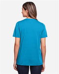 Core 365 CE111W Women's Fusion ChromaSoft Performance T-Shirt - Electric Blue - model back