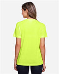 Core 365 CE111W Women's Fusion ChromaSoft Performance T-Shirt - Safety Yellow - model back