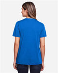 Core 365 CE111W Women's Fusion ChromaSoft Performance T-Shirt - True Royal - model back