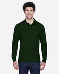 Core 365 88192 Pinnacle Performance Long Sleeve Piqué Polo - Forest - model front