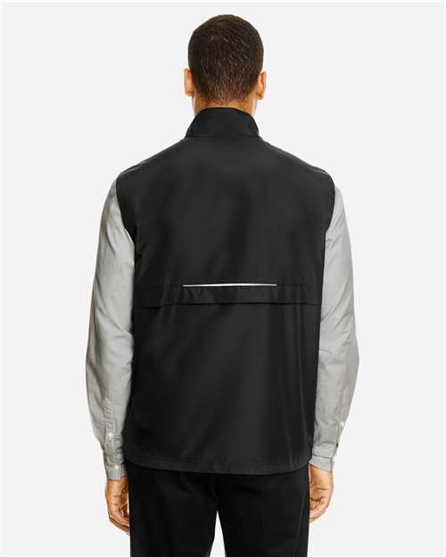 Core 365 CE703 Men's Techno Lite Unlined Vest - Black - model back