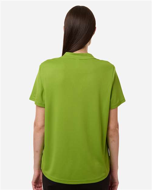 Core 365 CE108W Women's Nova Performance Pique Polo - Acid Green - model back