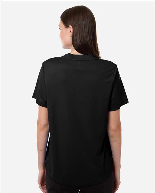 Core 365 CE108W Women's Nova Performance Pique Polo - Black - model back