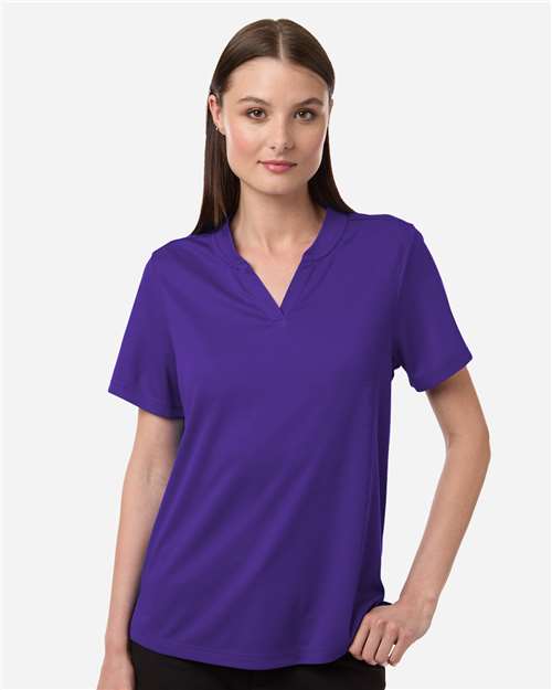 Core 365 CE108W Women's Nova Performance Pique Polo - Campus Purple - model front