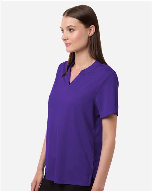 Core 365 CE108W Women's Nova Performance Pique Polo - Campus Purple - model side