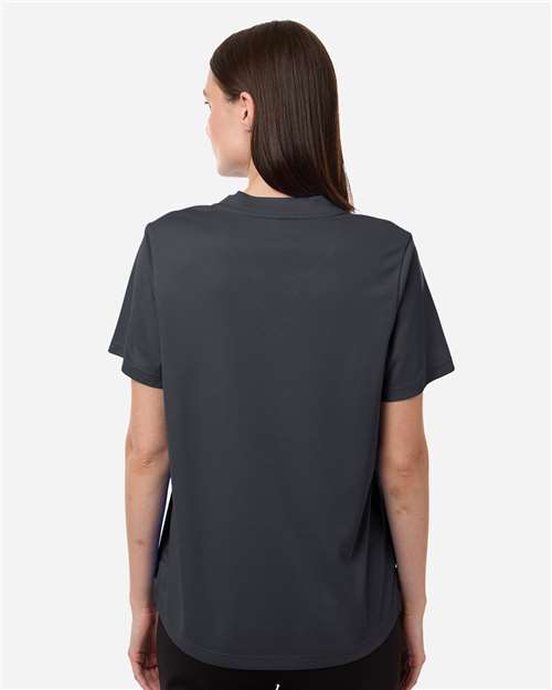 Core 365 CE108W Women's Nova Performance Pique Polo - Carbon - model back