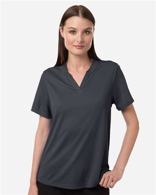 Core 365 CE108W Women's Nova Performance Pique Polo - Carbon - model front
