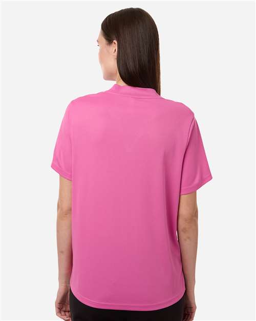 Core 365 CE108W Women's Nova Performance Pique Polo - Charity Pink - model back