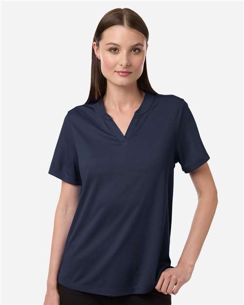 Core 365 CE108W Women's Nova Performance Pique Polo - Classic Navy - model front