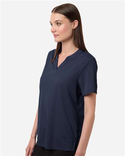 Core 365 CE108W Women's Nova Performance Pique Polo - Classic Navy - model side