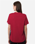 Core 365 CE108W Women's Nova Performance Pique Polo - Classic Red - model back