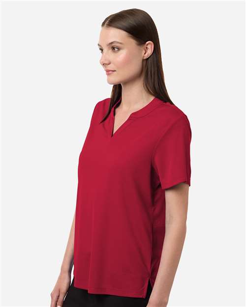 Core 365 CE108W Women's Nova Performance Pique Polo - Classic Red - model side