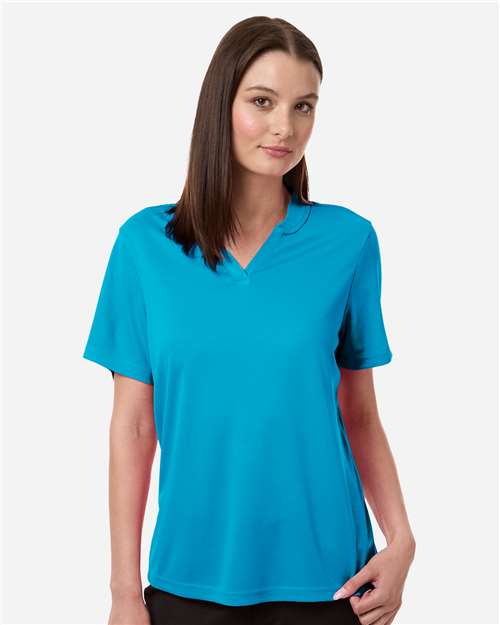 Core 365 CE108W Women's Nova Performance Pique Polo - Electric Blue - model front