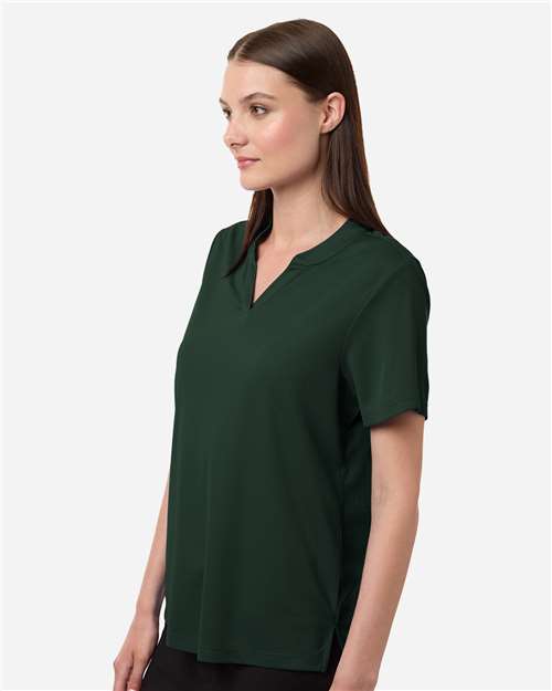 Core 365 CE108W Women's Nova Performance Pique Polo - Forest - model side