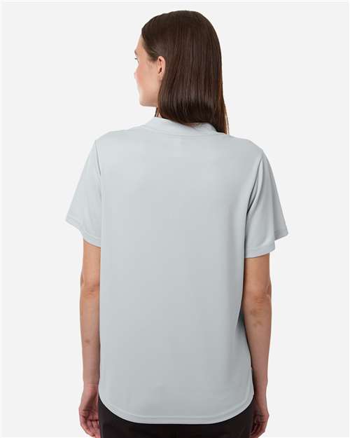 Core 365 CE108W Women's Nova Performance Pique Polo - Platinum - model back